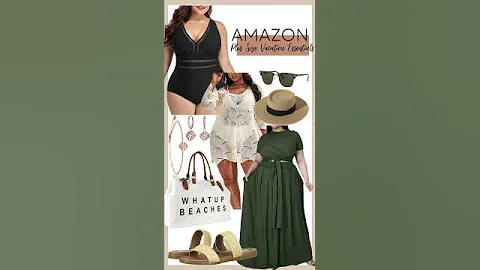 Amazon Plus Size Beach Vacation Essentials | Plus Size Vacation Outfits Ideas