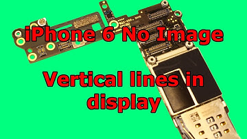 iPhone 6 lines in display solution - no image with vertical colored lines