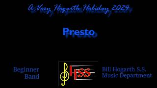 BHSS Music: "Presto" by Robert Sheldon