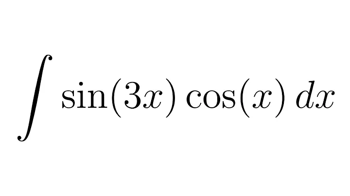 Integral of sin(3x)*cos(x)
