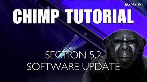 Highlite Academy - Infinity Chimp Tutorial: 5.2. Software update