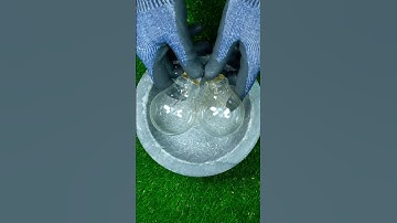 Oddlysatisfying crushing light bulbs 💡😱 #satisfying #asmr #crushing