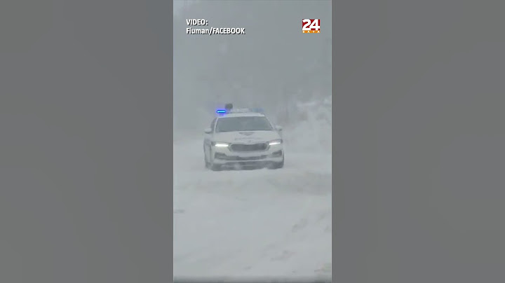 Policajci zapeli u snježnoj mećavi kod Platka #shorts