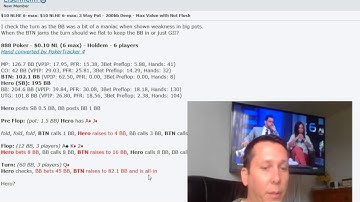 No-limit holdem big draw hand analysis w/ DriveHUD