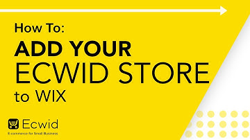 How to: Add your Ecwid store to Wix - Ecwid E-commerce Support