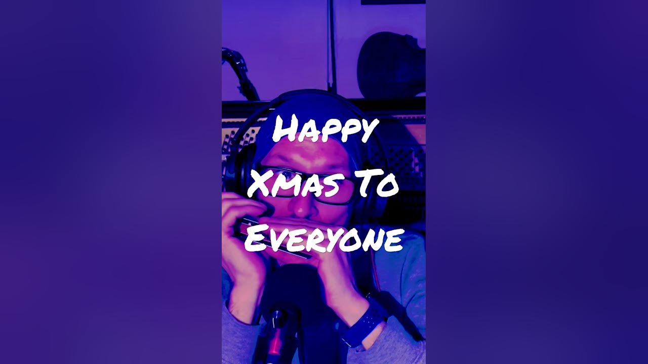 Harmonica Oh Christmas Tree "Happy Xmas To Everyone" Mundharmonika O