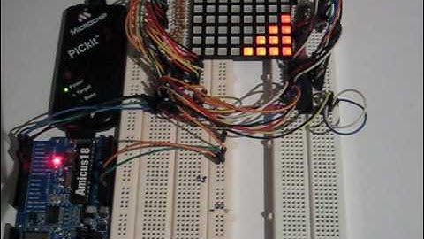PIC Micro RGB LED Display (Scorlling Text Prototype)