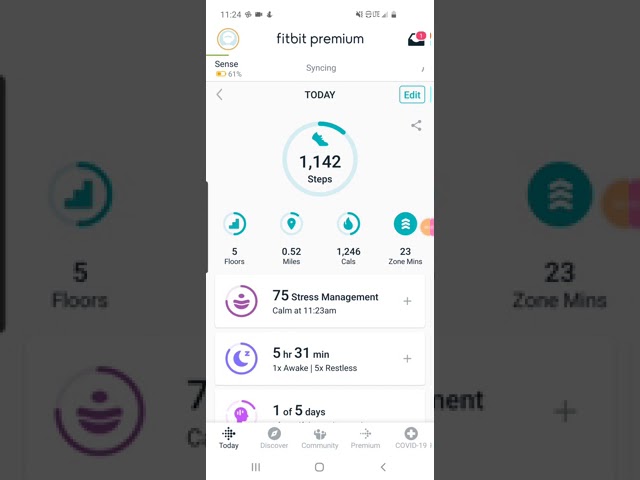 fitbit sense stress management