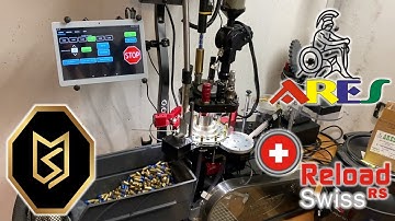 Reloading 9mm major on a Mark 7 Evolution Pro at 2.500 rph - ARES bullets & Reload Swiss Powder