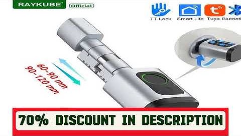 Why Everyone’s Talking About This Product! RAYKUBE V1 Adjustable TT Lock/ Tuya Bluetooth Smart Fin