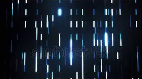 DAVE FX - Blue Glowing Digital Neon Lines VJ Loop Motion Background