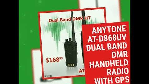 Anytone AT-D868UV Dual Band DMR Handheld Radio with GPS