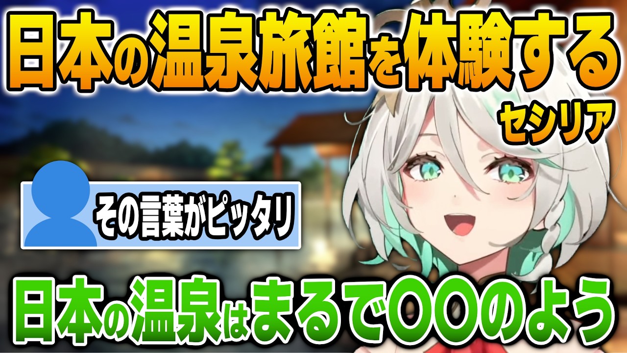 日本の温泉旅館での体験を語るセシリア【英語解説】【日英両字幕】