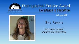 February Distinguished Service Award Winner: Brie Ronnie