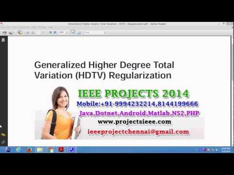 Generalized Higher Degree Total Variation  HDTV  Regularization