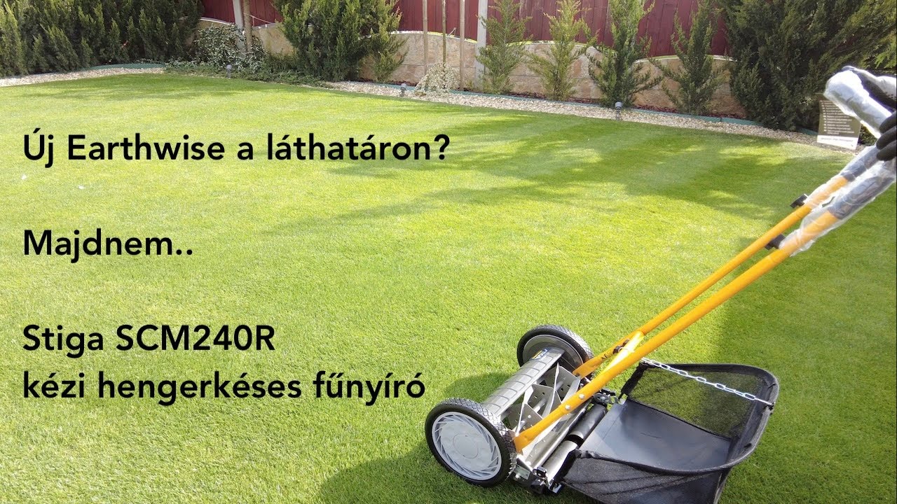 Stiga SCM240R ötpengés kézi hengerkéses fűnyíró bemutató