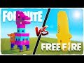 Casa de FORTNITE vs casa de FREE FIRE - MINECRAFT