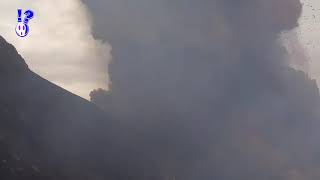 Moment of eruption of Stromboli volcano in Italy 2020volcane  لحظة ثوران بركان سترومبولي في إيطاليا