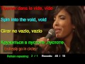 Learn languages by Indila Tourner Dans Le Vide GOING IN CIRCLES French English Portuguese Russian LY