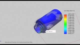 Dropping a Nalgene Bottle - SolidWorks Simulation