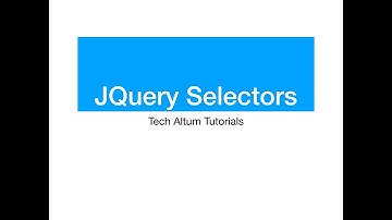Jquery Selectors