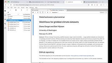2019: Workflows for gridded climate datasets