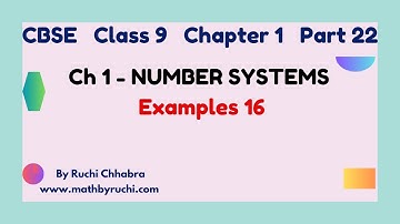 Class 9 Maths Chapter 1| Example 16| Number System| rationalization of denominator| Ruchi Chhabra