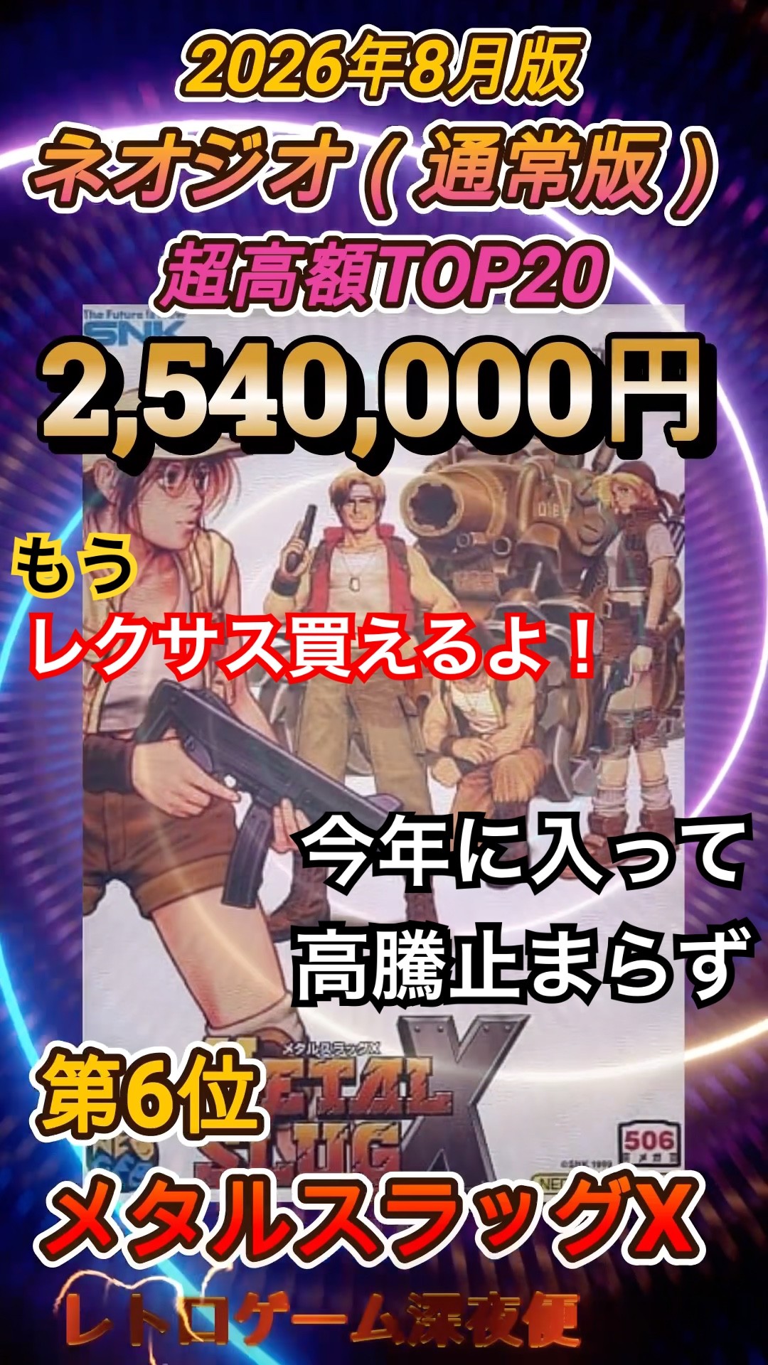 Over $1 Million is the Norm] Top 20 Most Expensive Neo Geo Games