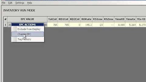Changing EPC Codes Using Impinj MultiReader Software