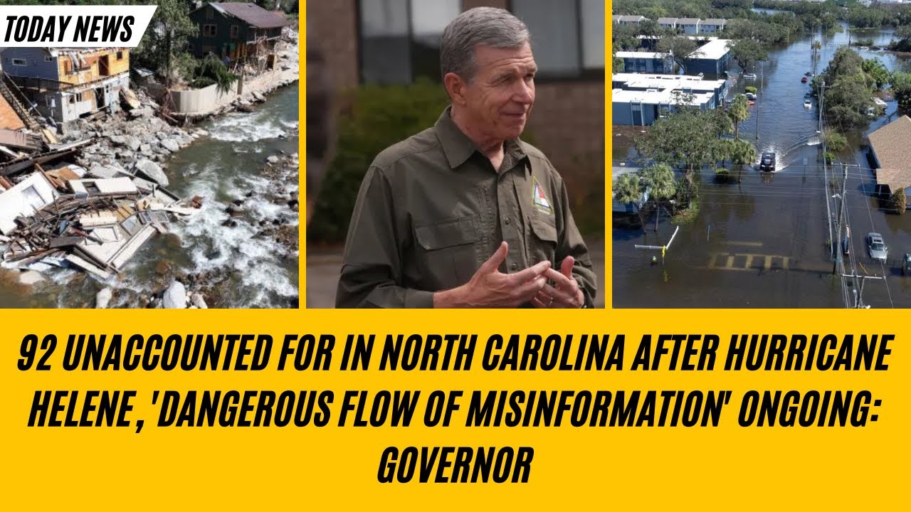 "92 Missing in North Carolina After Hurricane Helene, #news #usa - YouTube
