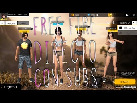 🔴UNETE A FREE FIRE EN DIRECTO! CON SUBS Y DISCORD EN SQUAD! - YouTube