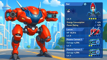 Lancer with Plasma Cannon 2 - Mech Arena