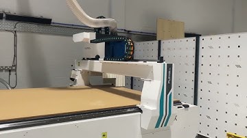 AES Flexa Pro 2132 jumbo size CNC Router installation.