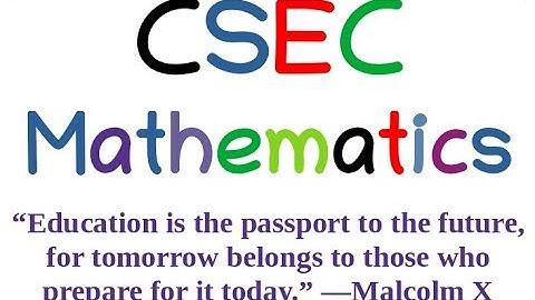 May 2022 Question 2 c CSEC Mathematics Past Paper Solution