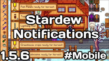 Stardew Notifications Mod for Stardew Valley Mobile 1.5 SMAPi Alpha