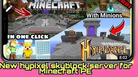 A skyblock server like Hypixel Play in Minecraft pocket edition like |Chapati Hindustani Gamer|MCPE|