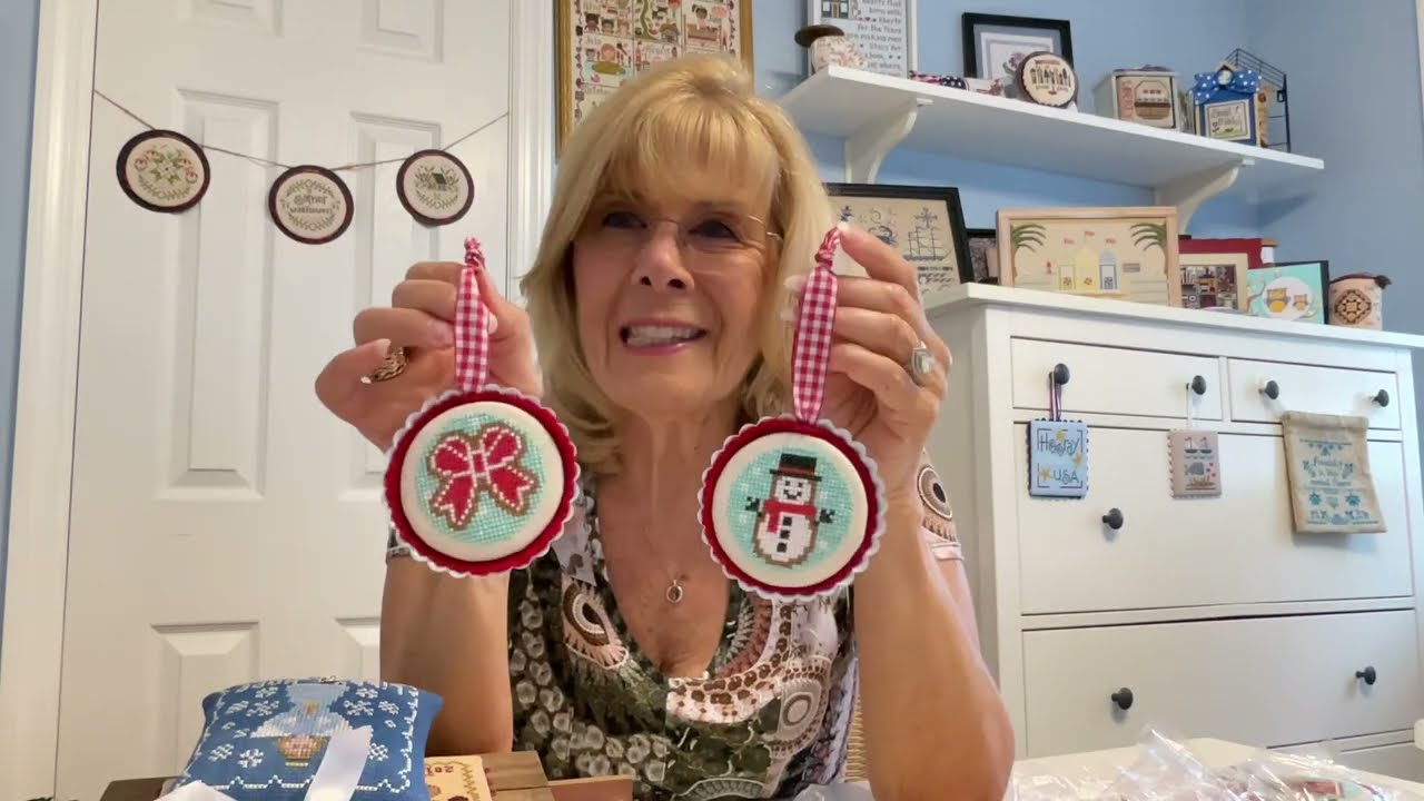 Flosstube #188 I’m Back!  Lots of FFOs, FOs, WIPs and New Starts!