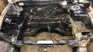 Stripping the old wiring harness out of our DSM