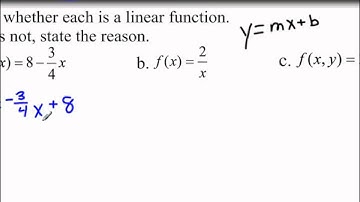Lesson 2.2 - Identifying Linear Functions