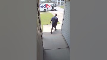 Speedy FedEx Driver #ringcamera #securitycamera #shorts
