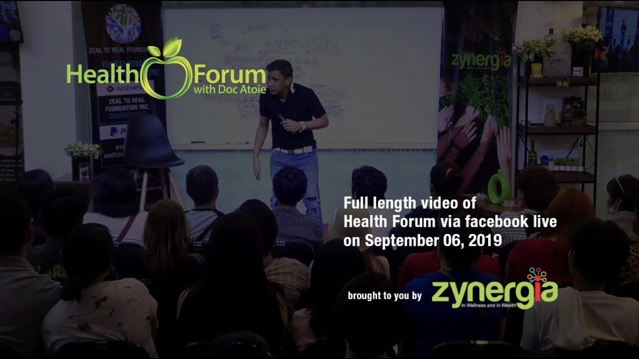 6 September 2019 | Health Forum via Facebook Live