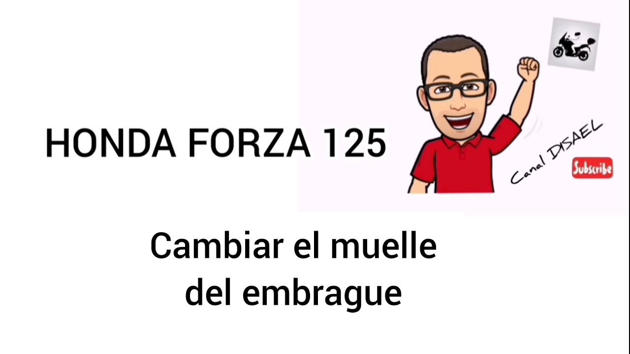 Cambio de muelle de embrague en la Honda Forza 125