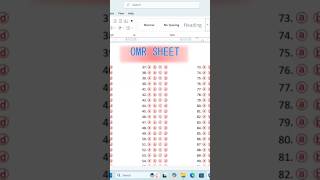 How to Create OMR Sheet in MS Word | Step-by-Step Guide
