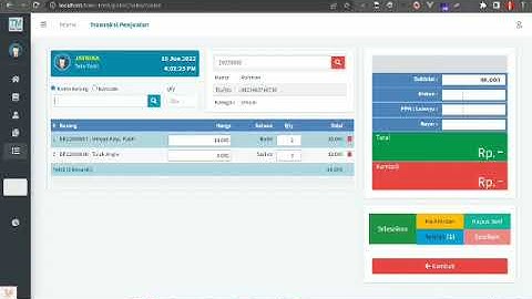Aplikasi Kasir | POS (Point Of Sale) - Laravel