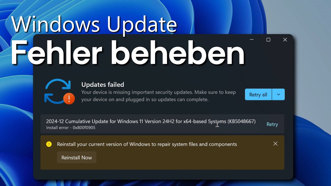 Smart View Funktioniert Nicht Nach Update Windows Update funktioniert nicht? Update Fehler beheben! - YouTube