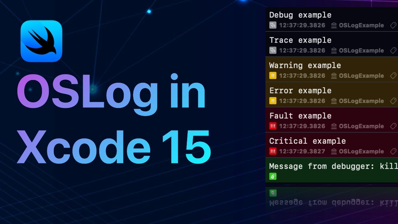 Xcode 15's Hidden Treasure: Logging Like a Pro 2024 - YouTube