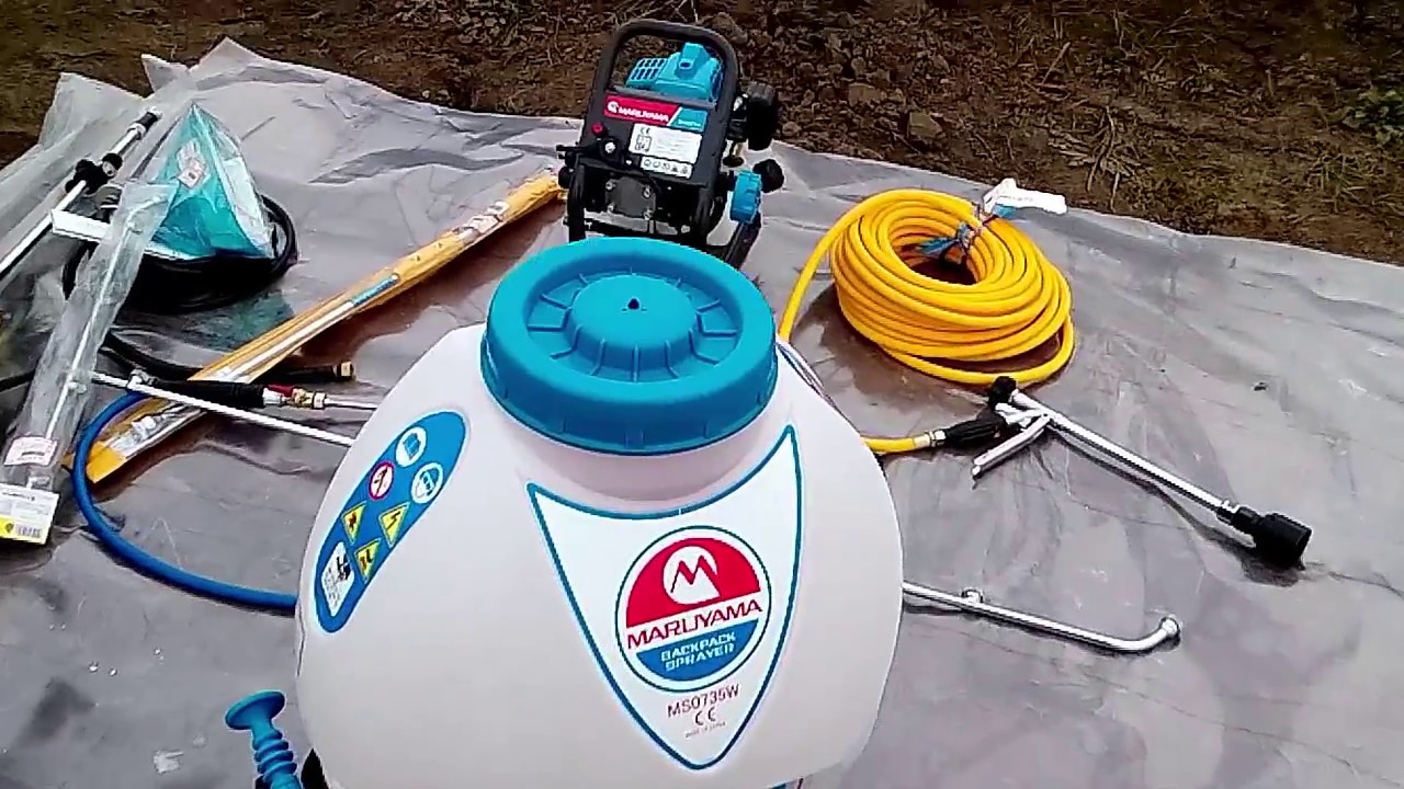 Maruyama MS0735W и MS073Е - бензоопрыскиватель высокого давления (High Pressure Sprayer)
