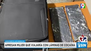 Detenida mujer que viajaría con dos láminas presumiblemente cocaína | Primera Emisión SIN