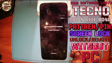 Tecno POP 5 LTE (BD4A) SCREEN UNLOCK|FACTORY RESET|Tecno ka Lock Kaise tode w/o PC🔥|GsmSoftWareLab73