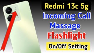 Redmi 13c 5g incoming call flash light setting/Redmi 13c me incoming call flash light on kaise kare screenshot 4